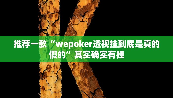 实测教程”wepoker私人局有没有透视挂”(原来确实是有挂)