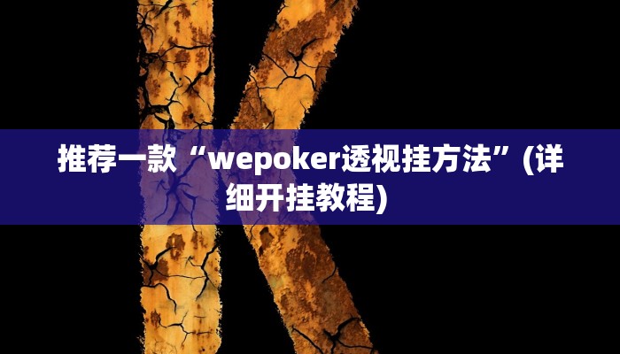 开挂辅助工具“微乐掼蛋万能开挂器”详细开挂教程