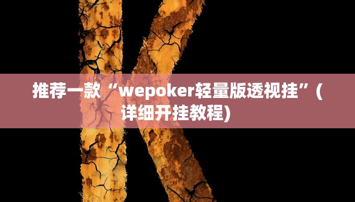 实测教程”hhpoker透视挂作弊辅助”(原来确实是有挂)