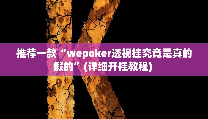 实测教程”德扑之星辅助挂透视教程”(原来确实是有挂)