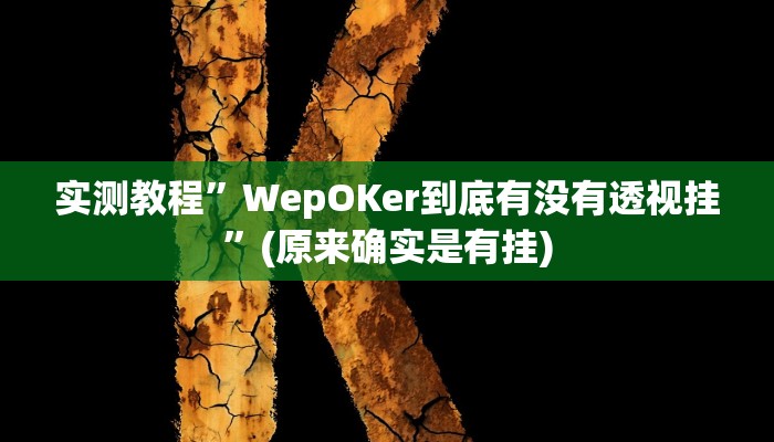 实测教程”微乐湖北麻将可以开挂吗”(原来确实是有挂)