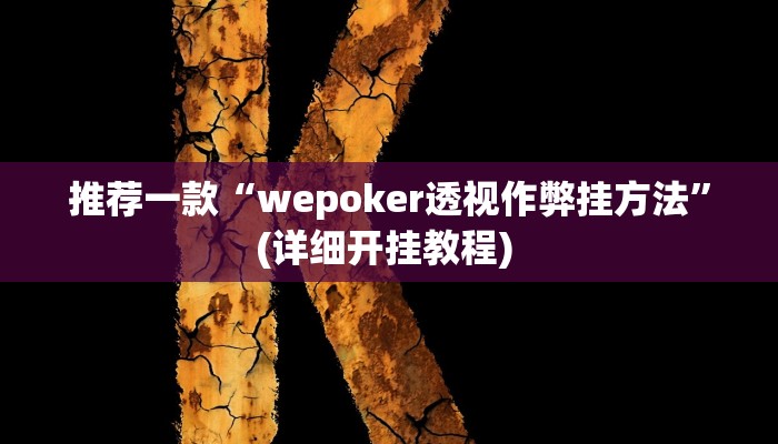 实测教程”wepokerplus辅助透视教程”(原来确实是有挂)