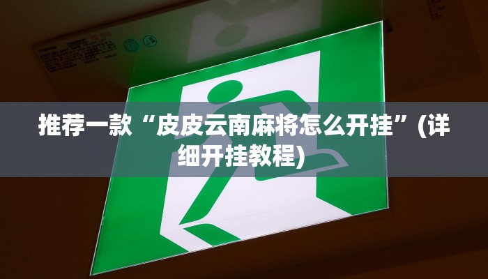 辅助神器“微乐湖北麻将万能开挂神器”详细开挂教程