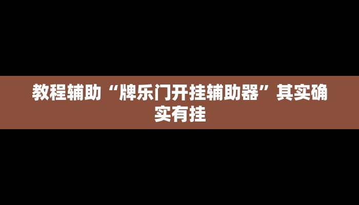 实测辅助”德扑之星开挂透视神器”详细开挂教程