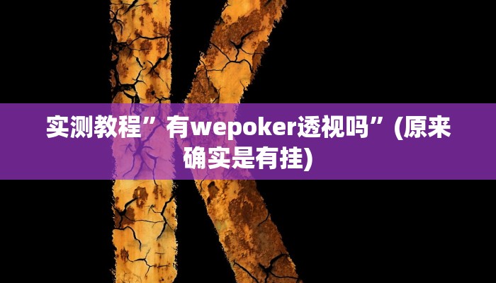 实测教程”微乐血战到底开挂辅助器”(原来确实是有挂)
