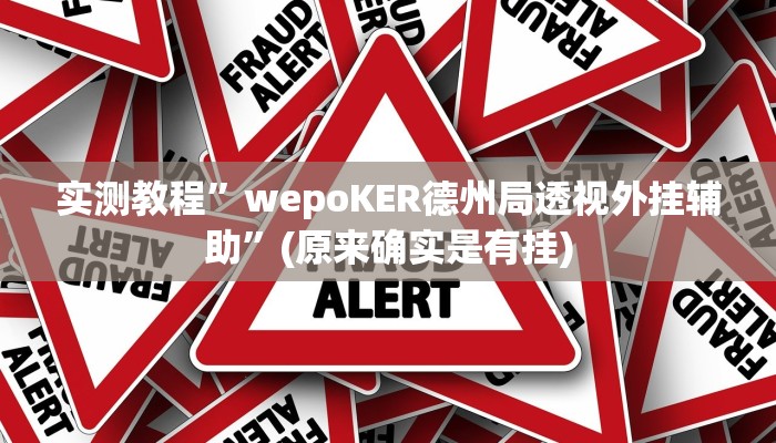实测教程”中至吉安王炸怎么控制输赢”(原来确实是有挂)