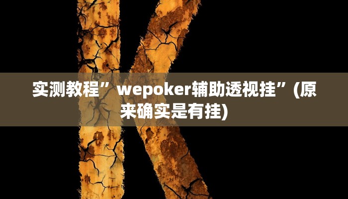 开挂辅助工具“众合推扑克确定真的有挂”详细开挂教程