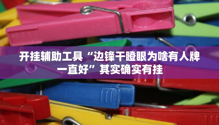 实测辅助”新天道透视挂”其实确实有挂