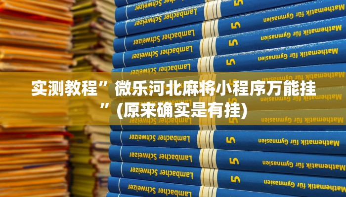 实测教程”wepoker辅助作弊挂”(原来确实是有挂)