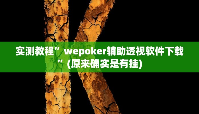 实测辅助”长虹大厅透视辅助50一天”详细开挂教程