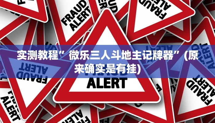 实测教程”werplan透视作弊方法”(原来确实是有挂)
