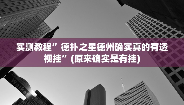 辅助神器“WePoKer究竟透视挂是真的假的”详细开挂教程