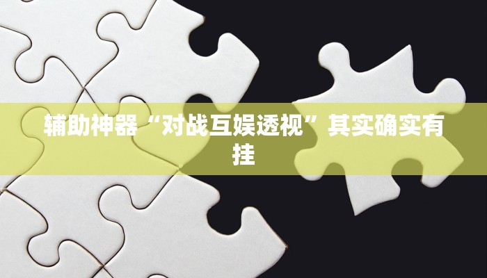 开挂辅助工具“人海大厅开挂透视”详细开挂教程