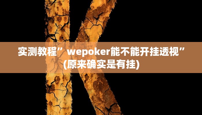 实测教程”微乐窝龙开挂神器”(原来确实是有挂)