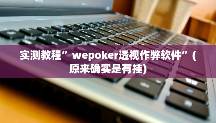 实测教程”wepoker透视作弊软件”(原来确实是有挂)