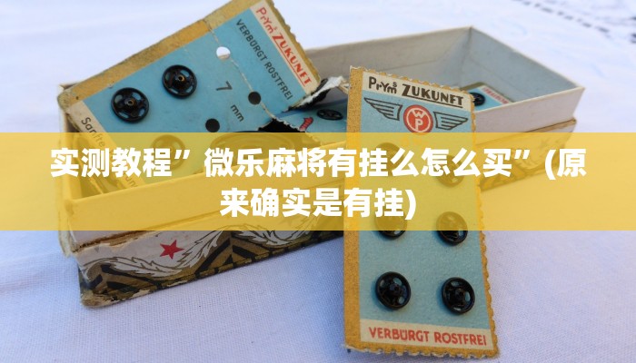 实测教程”微乐麻将有挂么怎么买”(原来确实是有挂)