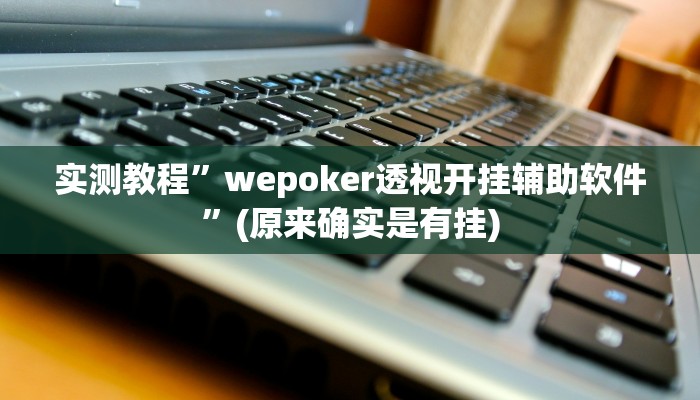实测教程”wepoker透视开挂辅助软件”(原来确实是有挂)