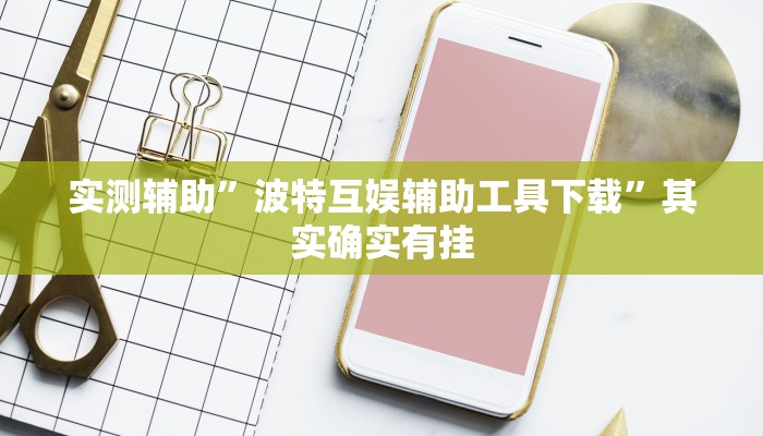 实测辅助”波特互娱辅助工具下载”其实确实有挂
