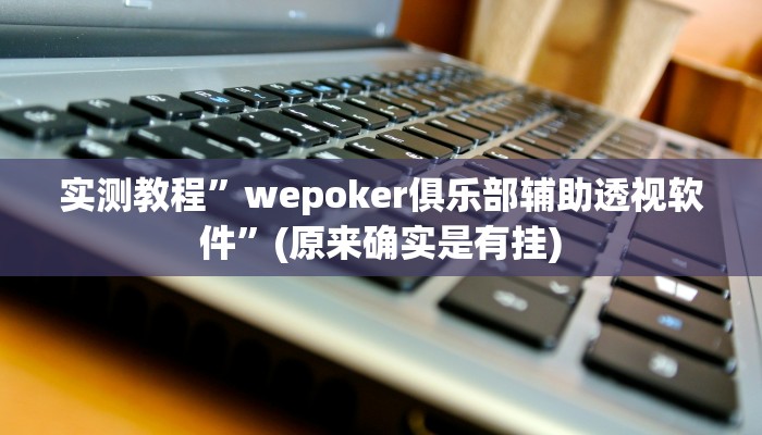 实测教程”wepoker俱乐部辅助透视软件”(原来确实是有挂)