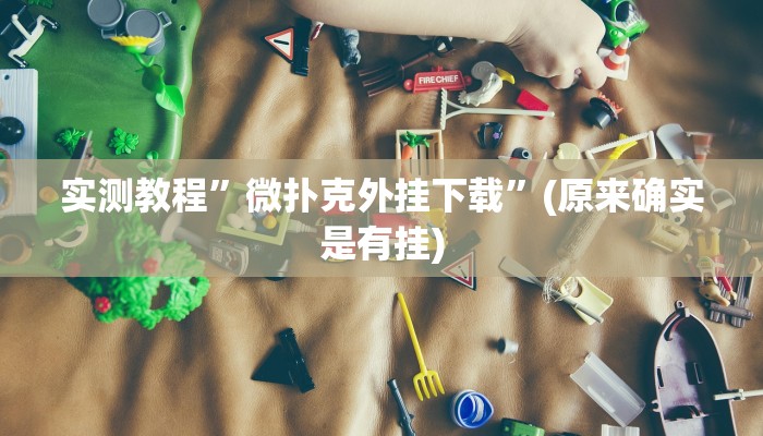 实测教程”微扑克外挂下载”(原来确实是有挂)