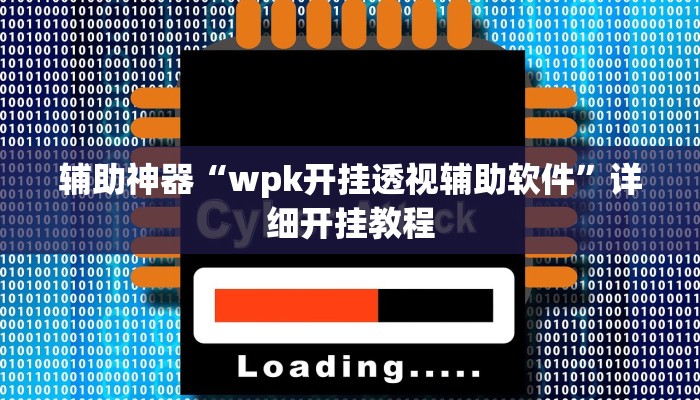 辅助神器“wpk开挂透视辅助软件”详细开挂教程