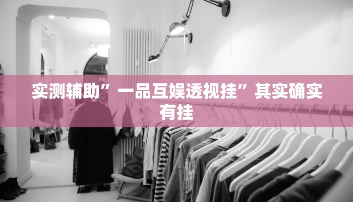 实测辅助”一品互娱透视挂”其实确实有挂