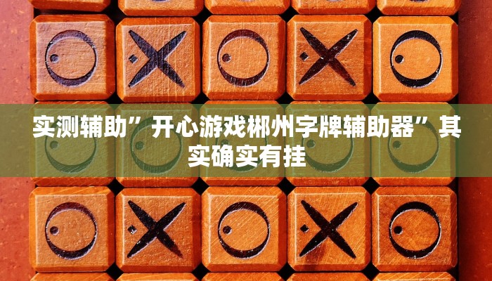 实测辅助”开心游戏郴州字牌辅助器”其实确实有挂