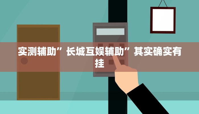 实测辅助”长城互娱辅助”其实确实有挂