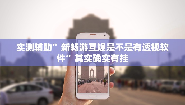 实测辅助”新畅游互娱是不是有透视软件”其实确实有挂