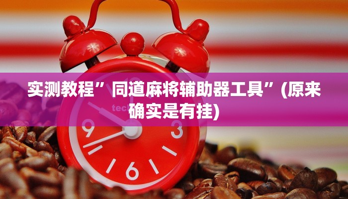 实测教程”同道麻将辅助器工具”(原来确实是有挂)