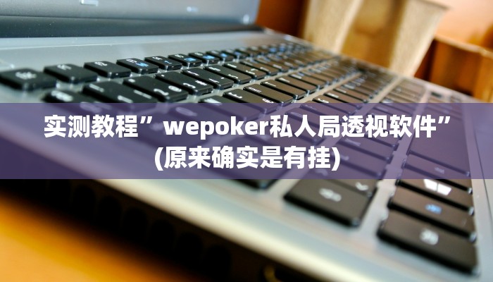实测教程”wepoker私人局透视软件”(原来确实是有挂)