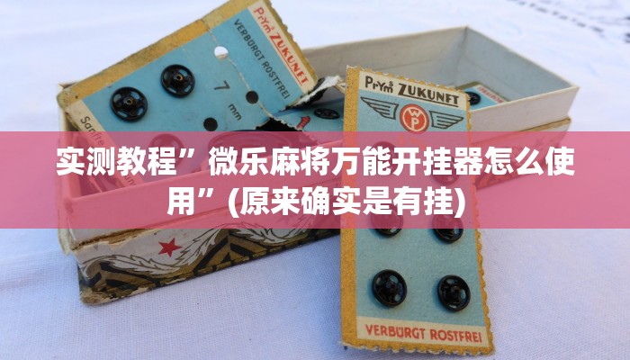 实测教程”微乐麻将万能开挂器怎么使用”(原来确实是有挂)