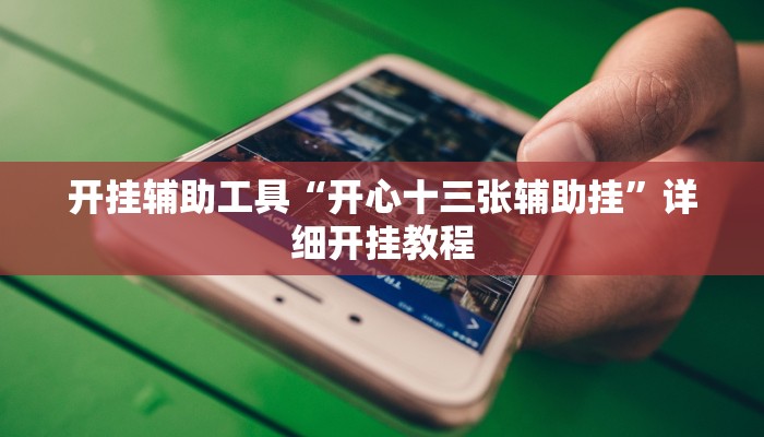 开挂辅助工具“开心十三张辅助挂”详细开挂教程