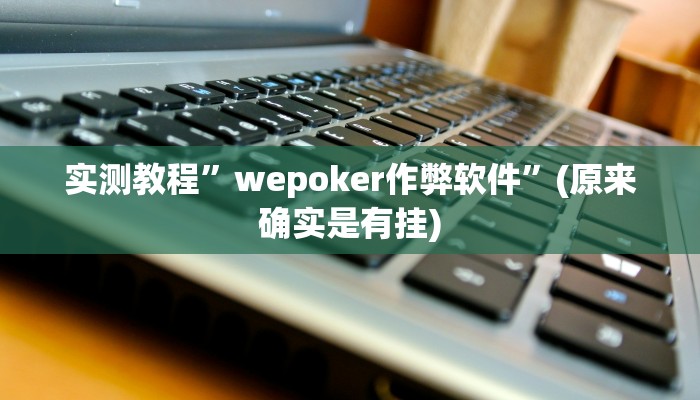 实测教程”wepoker作弊软件”(原来确实是有挂)