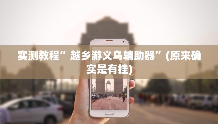 实测教程”越乡游义乌辅助器”(原来确实是有挂)