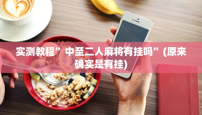 实测教程”中至二人麻将有挂吗”(原来确实是有挂)
