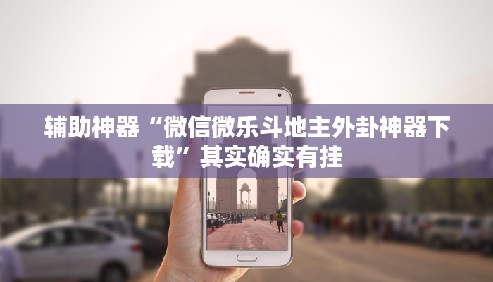 辅助神器“微信微乐斗地主外卦神器下载”其实确实有挂
