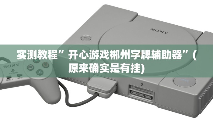 实测教程”开心游戏郴州字牌辅助器”(原来确实是有挂)