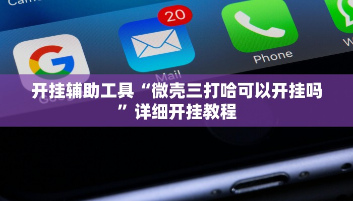 开挂辅助工具“微壳三打哈可以开挂吗”详细开挂教程