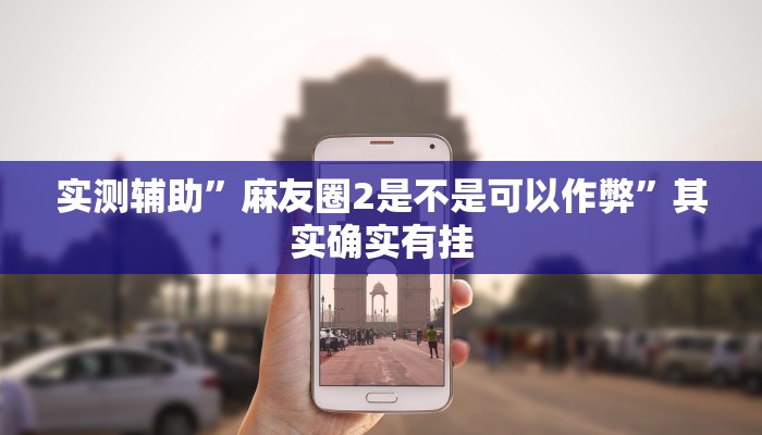 实测辅助”麻友圈2是不是可以作弊”其实确实有挂