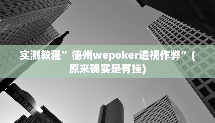 实测辅助”闲逸碰胡开挂神器”其实确实有挂