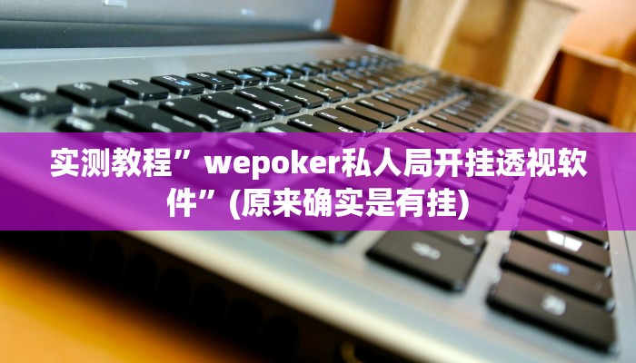 实测教程”wepoker私人局开挂透视软件”(原来确实是有挂)