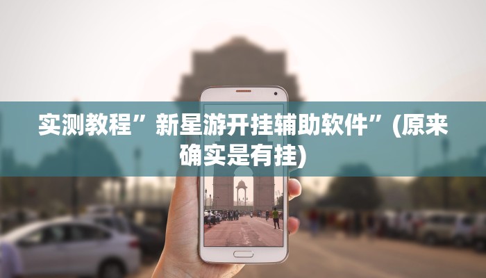 实测教程”新星游开挂辅助软件”(原来确实是有挂)