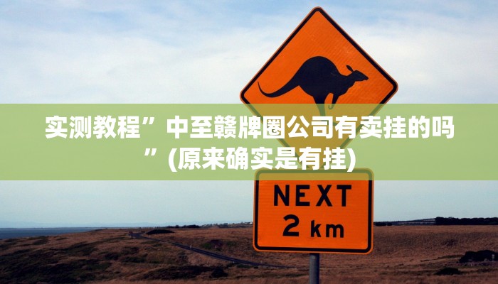 实测教程”中至赣牌圈公司有卖挂的吗”(原来确实是有挂)