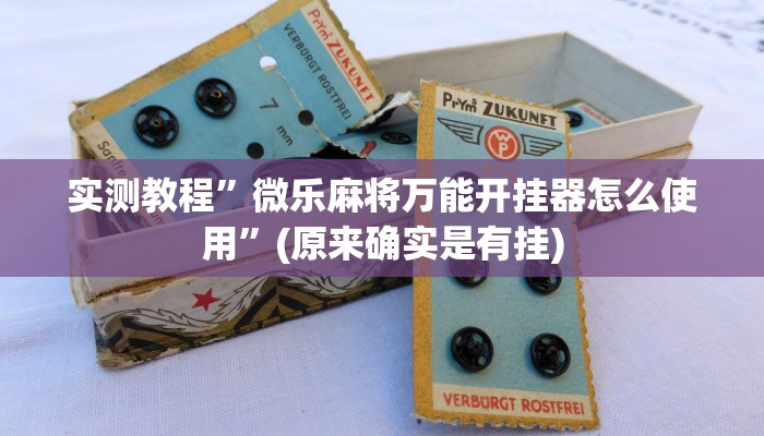 实测教程”微乐麻将万能开挂器怎么使用”(原来确实是有挂)