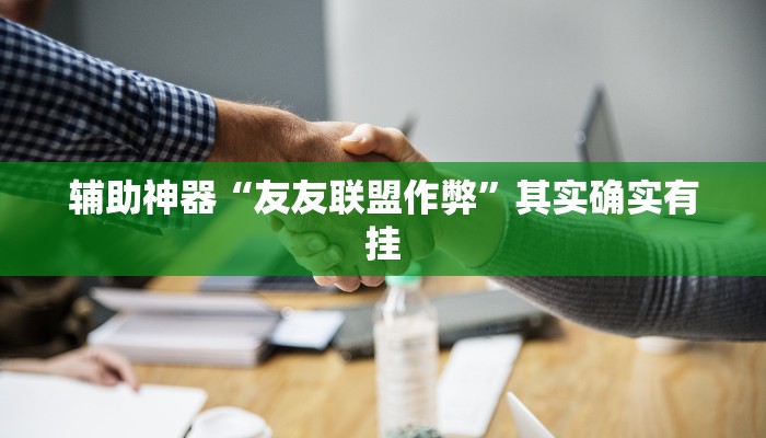辅助神器“友友联盟作弊”其实确实有挂