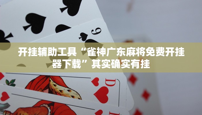 开挂辅助工具“雀神广东麻将免费开挂器下载”其实确实有挂