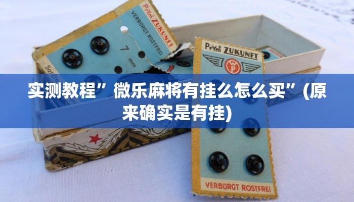 实测教程”微乐麻将有挂么怎么买”(原来确实是有挂)