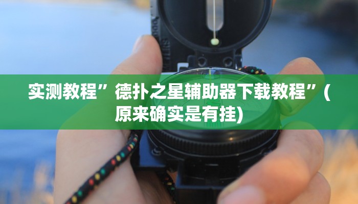 实测教程”德扑之星辅助器下载教程”(原来确实是有挂)