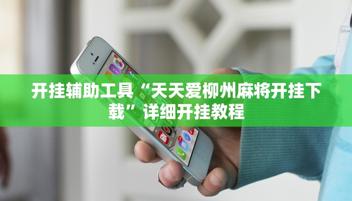 开挂辅助工具“天天爱柳州麻将开挂下载”详细开挂教程